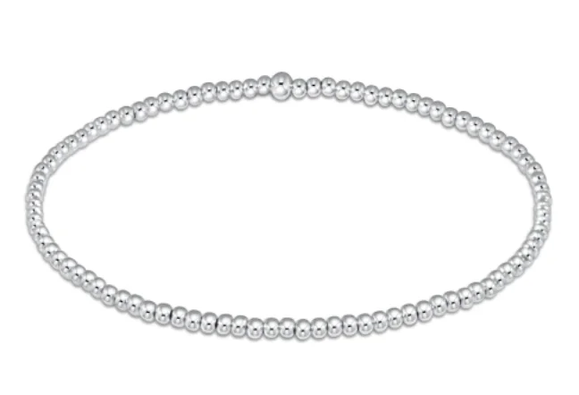 E Newton Classic Sterling Bead Bracelet