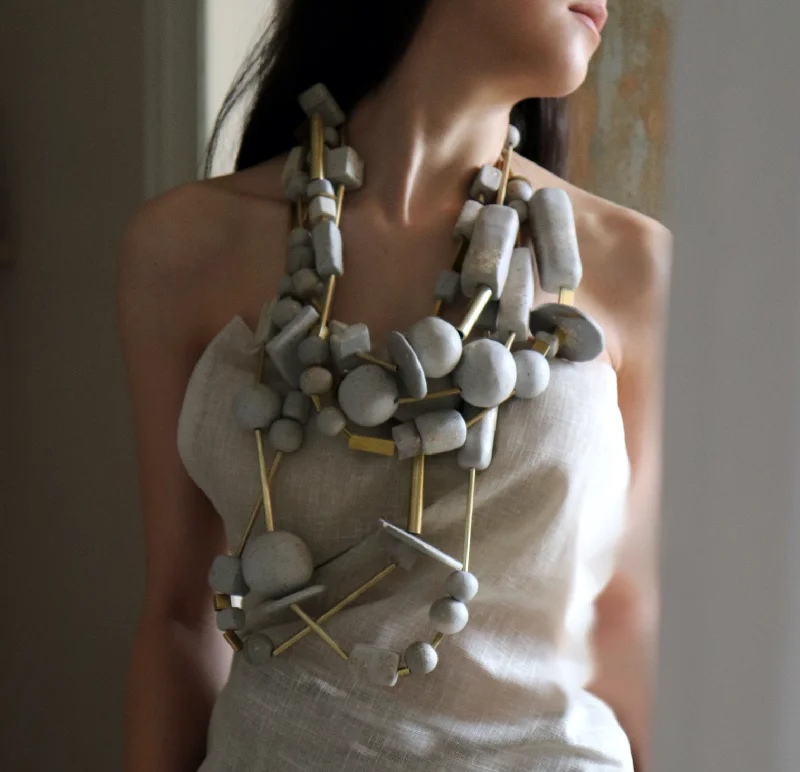 Breathtaking Jewelry At Limited-Time Savings Clay Beeds and Brass Necklace by Made-Vel-e Breathtaking Jewelry At Limited-Time Savings Clay Beeds and Brass Necklace by Made-Vel-e