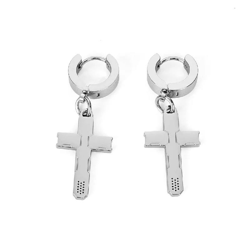 Big Savings On Your Favorite Jewelry Pieces CRX-20 Steel Cross Earrings