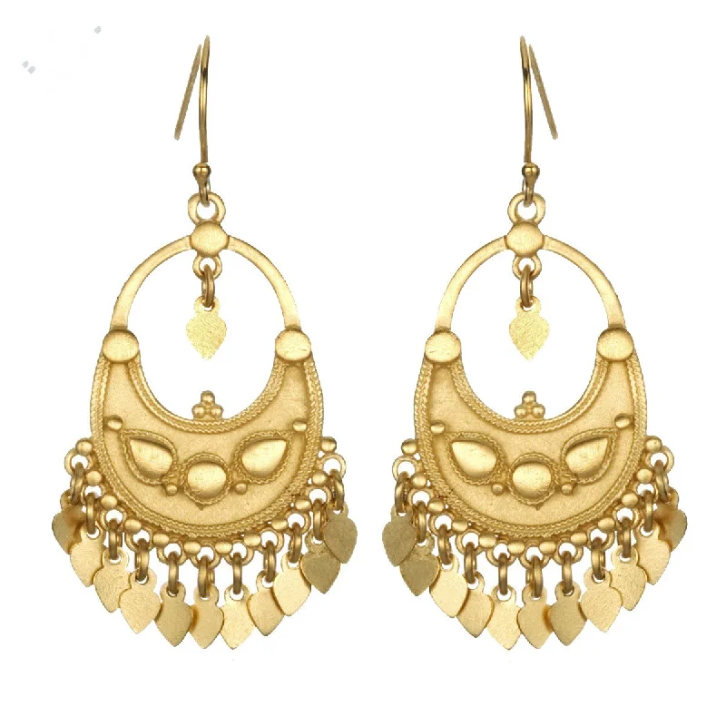 Classic And Modern Jewelry Styles On Sale Gold Veils Petal Chandelier Earrings - eg30-b Classic And Modern Jewelry Styles On Sale Gold Veils Petal Chandelier Earrings - eg30-b