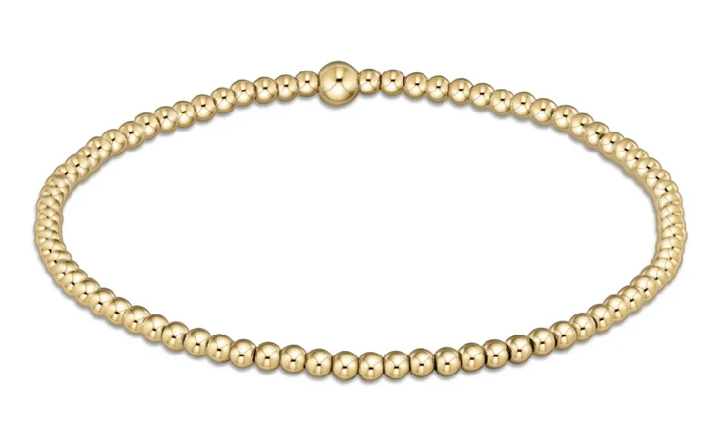 E Newton Classic Gold Bead Bracelet