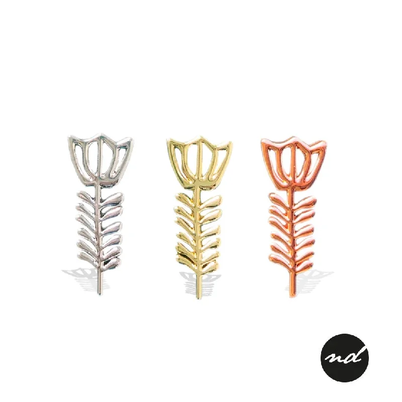 Customized Silver Jewelry For Unique Style Flower of Hope Pin by Nashou Dearz