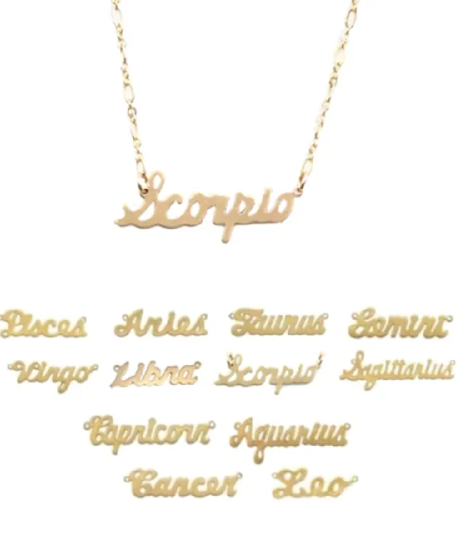 Identity Horoscope Necklace - Final Sale 50% off