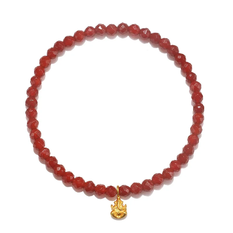 Overcoming Obstacles Carnelian Gemstone Bracelet - BG086-11