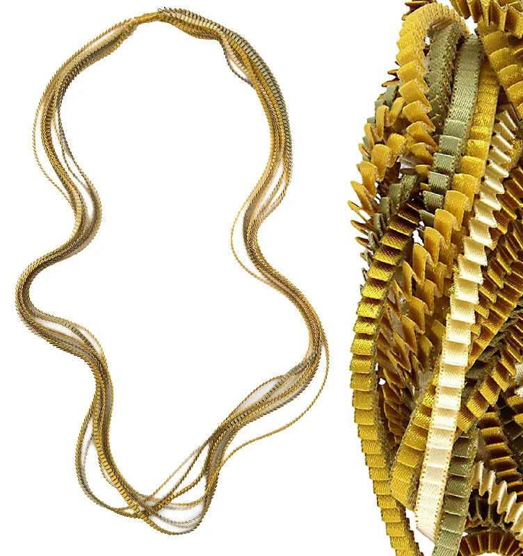 Best Jewelry Deals – Premium Quality At Exclusive Discounts Pleated Necklace Tints of Gold Best Jewelry Deals – Premium Quality At Exclusive Discounts Pleated Necklace Tints of Gold