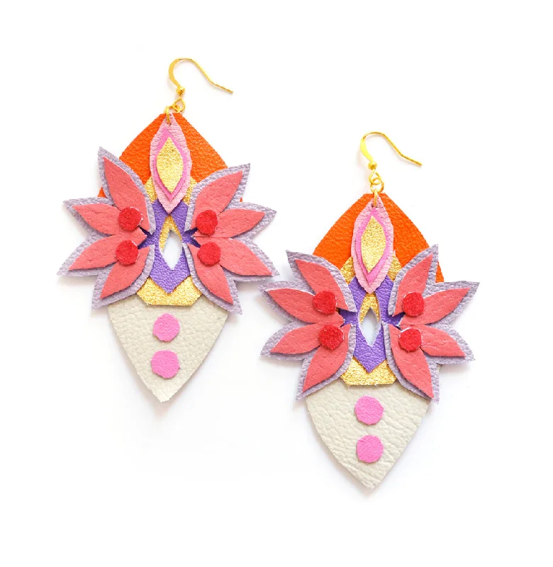 Waterproof Stainless Steel Jewelry For Lasting Beauty Rhinestone leather earrings