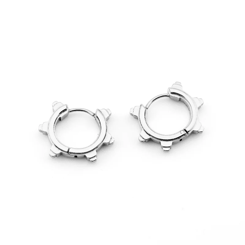 Shop High-Quality Jewelry At Jaw-Dropping Discounts SP-01B Steel Spike Earrings