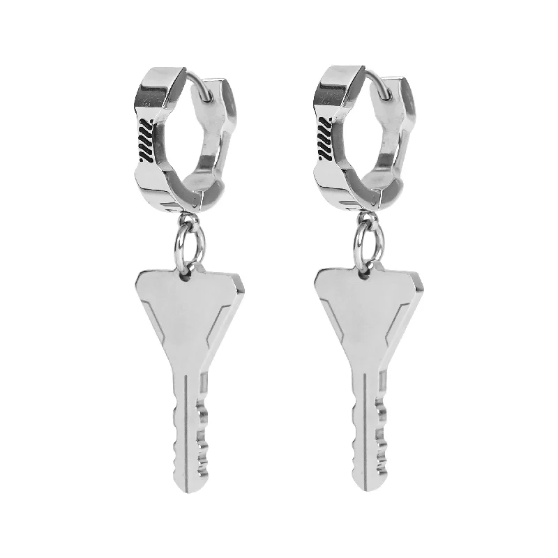 Flash Sale On Stunning Jewelry – Limited Stock Available FBRC Key Stainless Steel Earrings Flash Sale On Stunning Jewelry – Limited Stock Available FBRC Key Stainless Steel Earrings