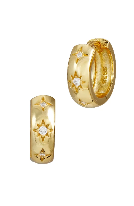 Flash Deals On Fine Jewelry – Shop Before It's Gone 18k gold chubby hoop