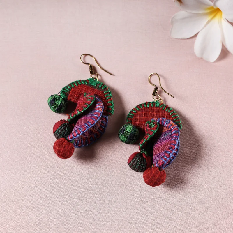 Limited-Stock Jewelry Sale – Once It's Gone, It's Gone Gamcha Fabric Handmade Earrings by Rangila Dhaga