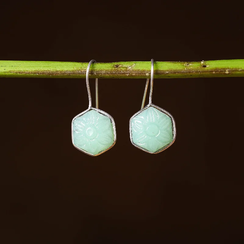 Huge Savings On Timeless Jewelry Collections Antique Silver Finish Oxidised Brass Base Stone Work Earrings