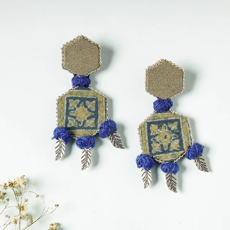 Sparkle For Less – Shop Our Limited-Time Jewelry Deals Handcrafted Ajrakh Print Beadwork Earrings