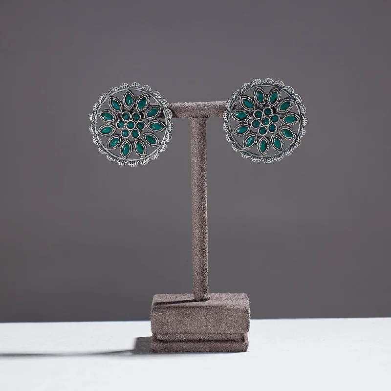 Luxury Jewelry Without The Luxury Price Tag Antique Finish Oxidised German Silver Stud Earrings