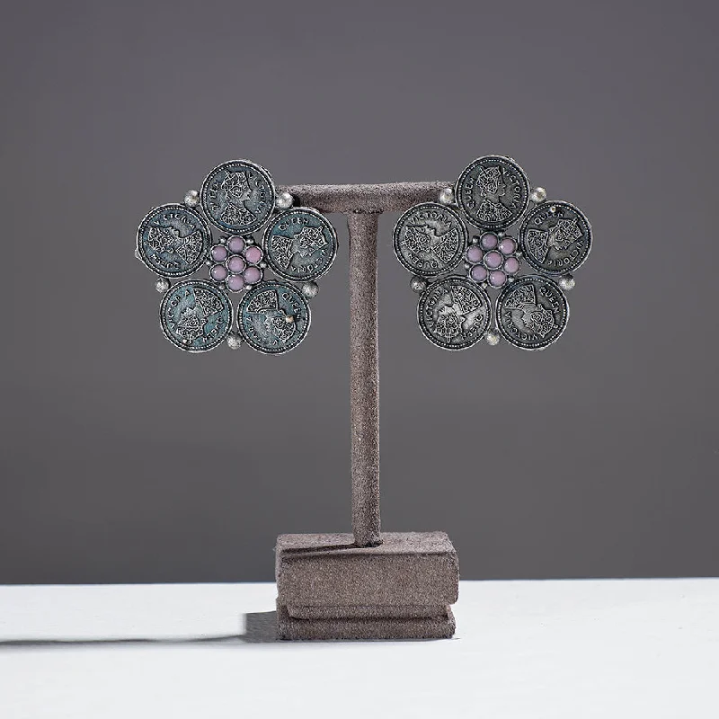 Luxury Jewelry Clearance – Shop Premium Styles Now Antique Finish Oxidised German Silver Stud Earrings