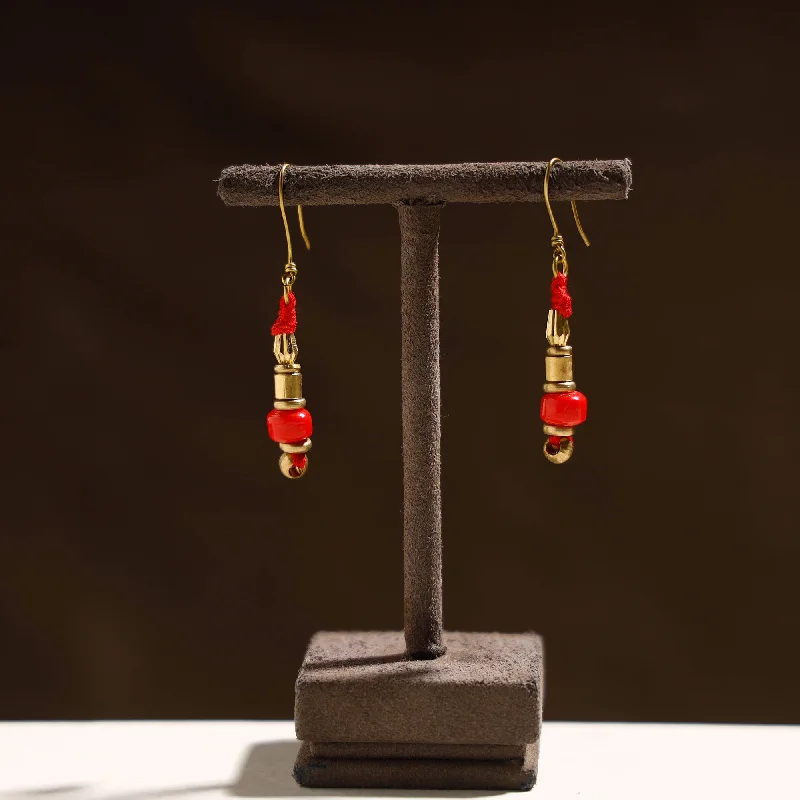 Waterproof Stainless Steel Jewelry For Lasting Beauty Tribal Odisha Dokra Threadwork Earrings