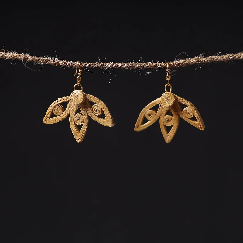 Handcrafted Bamboo Earrings by Daya Patki