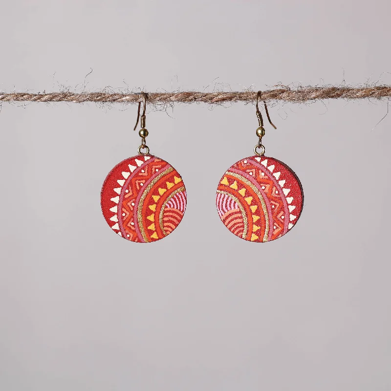 Don't Miss Out – Shop Elegant Jewelry For Less Miniature Handpainted Wooden Earrings