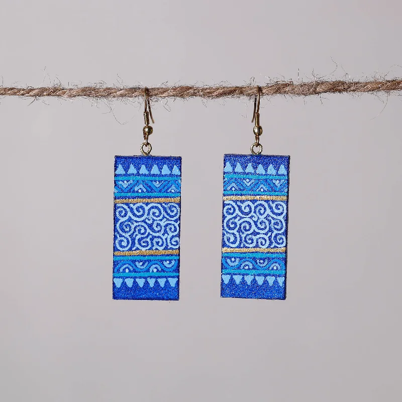 Miniature Handpainted Wooden Earrings