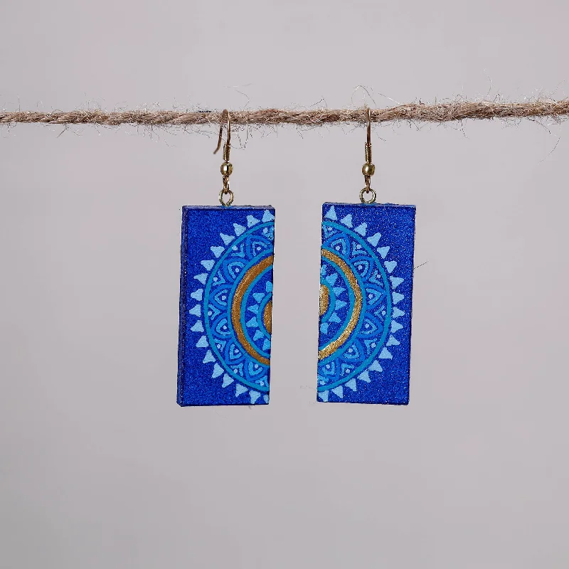 Miniature Handpainted Wooden Earrings