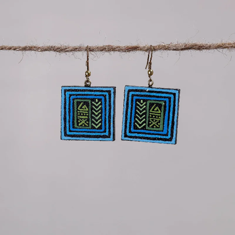 Miniature Handpainted Wooden Earrings