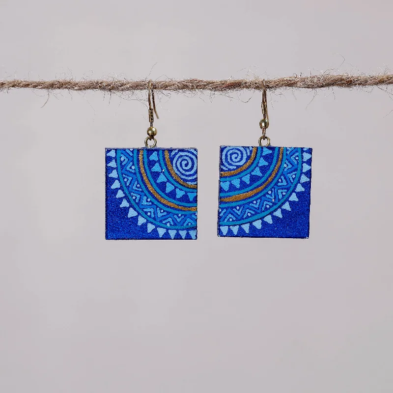 Miniature Handpainted Wooden Earrings