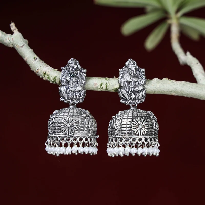Discounted Luxury Jewelry – Shine Without The Splurge Special Oxidised Brass Base Antique Silver Finish Jhumki Earrings