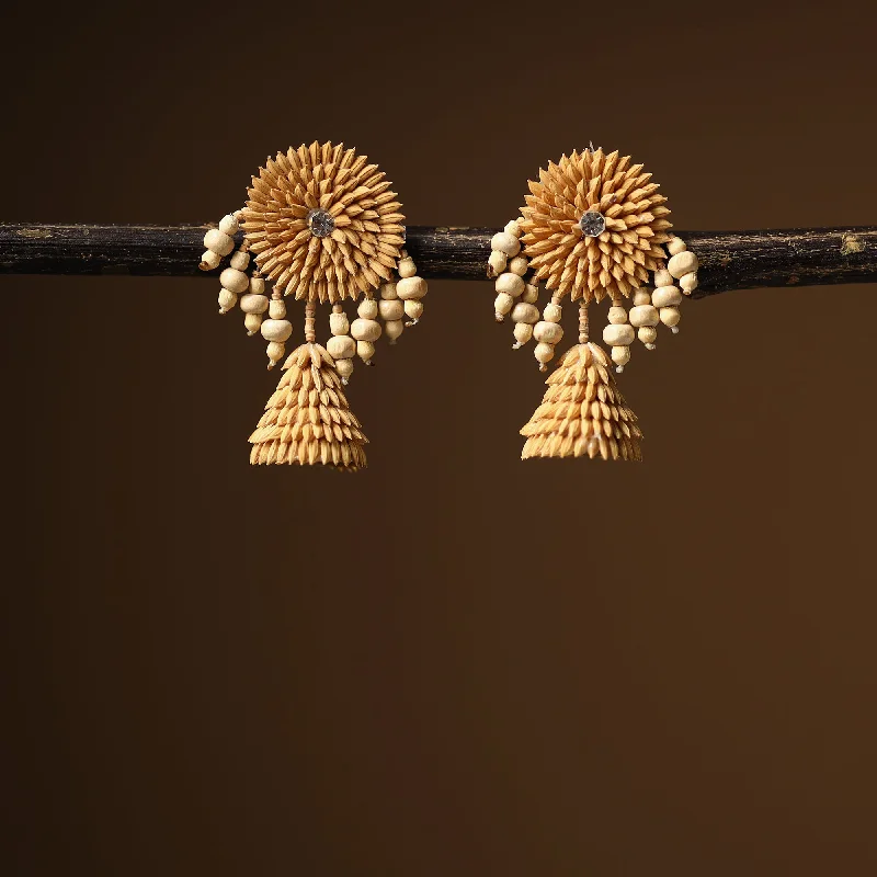 Handcrafted Jewelry Sale – Unique Designs At Low Prices Handcrafted Rice Paddy Earrings by Putul Das Mitra