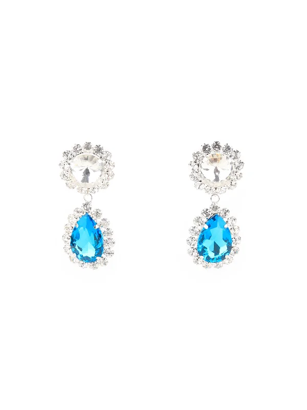 Get The Jewelry You Love At A Price You Love Odette Women Stunning White And Blue Drop Earrings