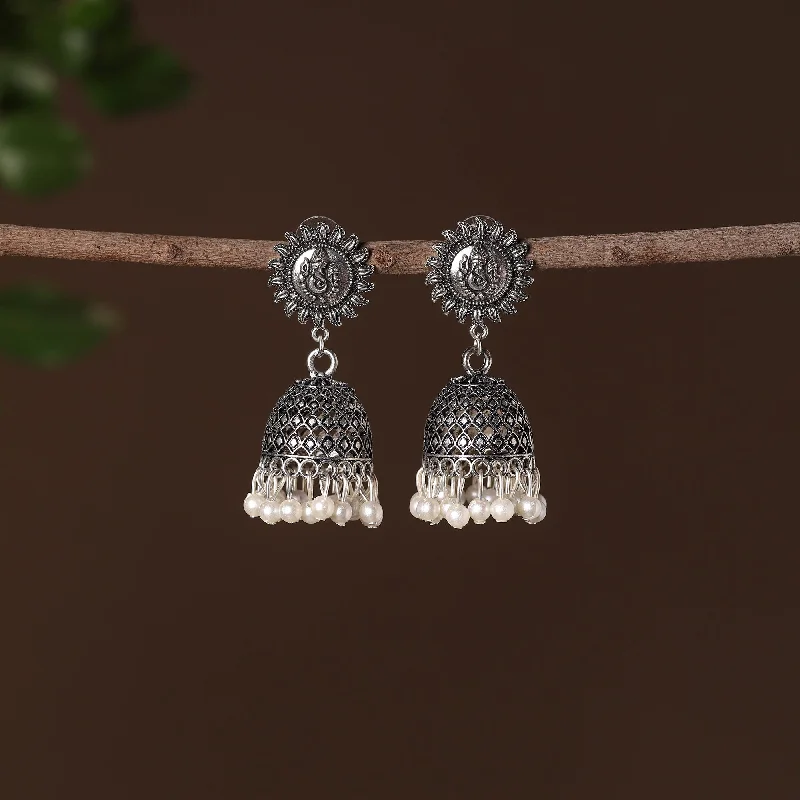 Trending Jewelry Now At Unbeatable Prices Fariha German Silver Beaded Jhumki Earrings Trending Jewelry Now At Unbeatable Prices Fariha German Silver Beaded Jhumki Earrings