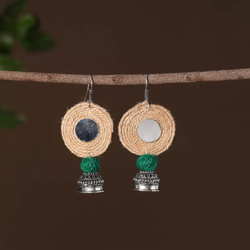Luxury Jewelry Now At Special Promotional Rates Hina German Silver Jute Jhumki Earrings