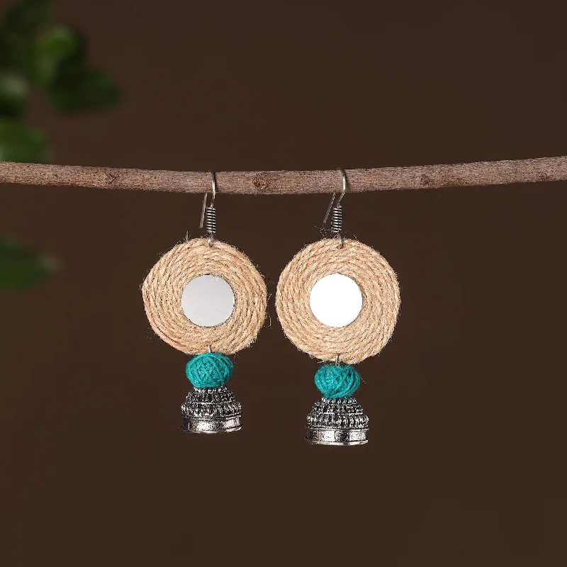 Limited-Time Offer On Premium Jewelry Collections Nayra German Silver Jute Jhumki Earrings