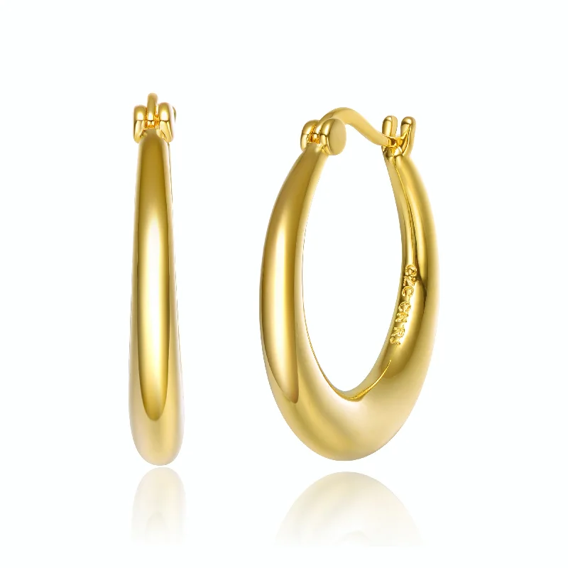 Flash Sale On Exquisite Jewelry – Don't Miss Out Rachel Glauber 14k Gold Plated Large Hoop