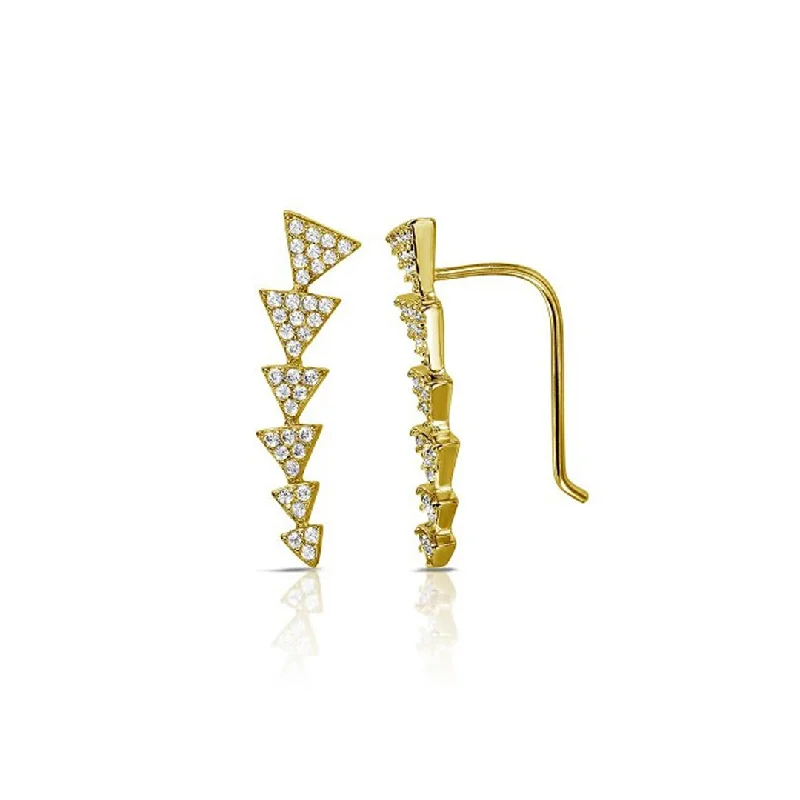 Huge Savings On Timeless Jewelry Collections Adornia Crystal Arrow Ear Climber  gold