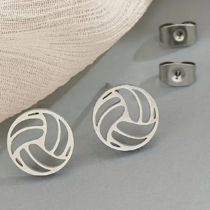 Buy More, Save More – Special Jewelry Discounts Silver Volleyball Earrings
