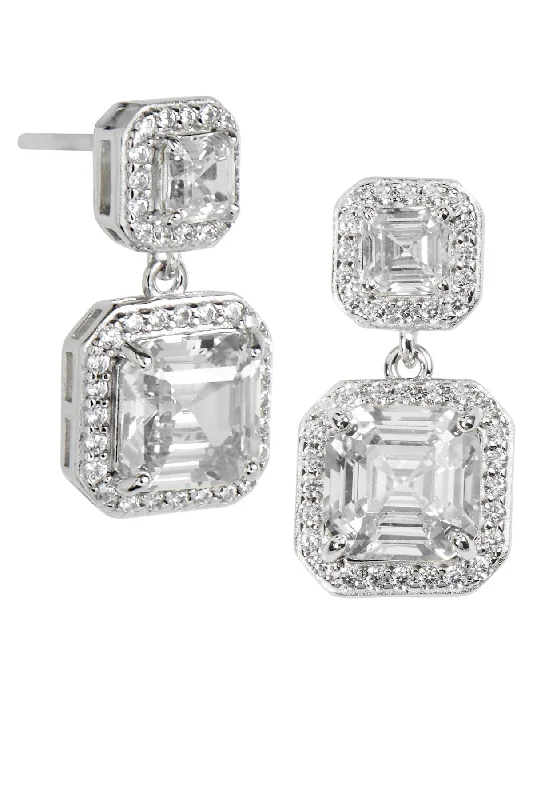 High-End Jewelry, Now More Affordable Than Ever Sterling Radiant Cut  Dbl Drop
