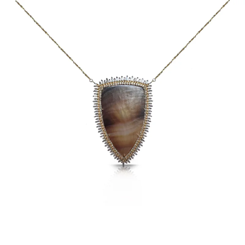 Must-Have Jewelry At Irresistible Discounts 14k Diamond and Mother of Pearl Necklace Must-Have Jewelry At Irresistible Discounts 14k Diamond and Mother of Pearl Necklace