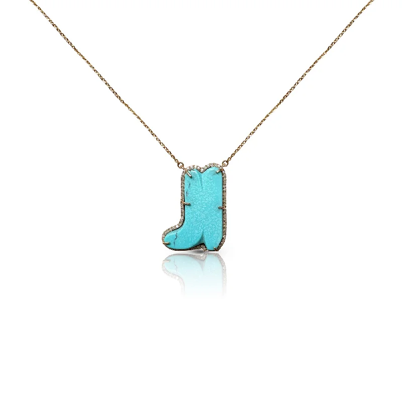 Shine Without Limits – Jewelry Sale Happening Now 14k Diamond and Turquoise Boot Necklace Shine Without Limits – Jewelry Sale Happening Now 14k Diamond and Turquoise Boot Necklace