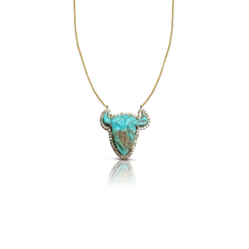 Limited-Time Jewelry Sale – Don't Miss Out On Dazzling Discounts 14k Turquoise Bull Necklace Limited-Time Jewelry Sale – Don't Miss Out On Dazzling Discounts 14k Turquoise Bull Necklace