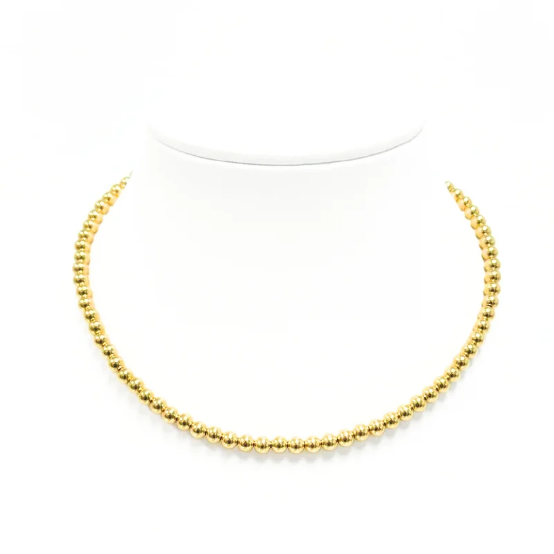 Flash Sale On Elegant Jewelry – Don't Miss Out 5MM 14K Gold-Filled Ball Beaded Choker/Necklace Flash Sale On Elegant Jewelry – Don't Miss Out 5MM 14K Gold-Filled Ball Beaded Choker/Necklace