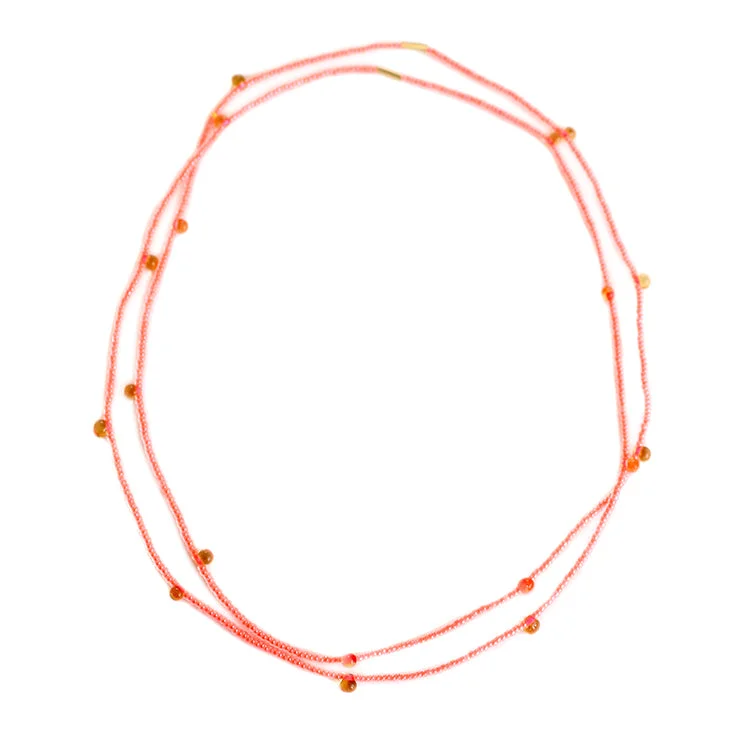 Affordable Glamour – Must-Have Jewelry At Special Rates Candy Chokers / Set of 2 / Flamingo