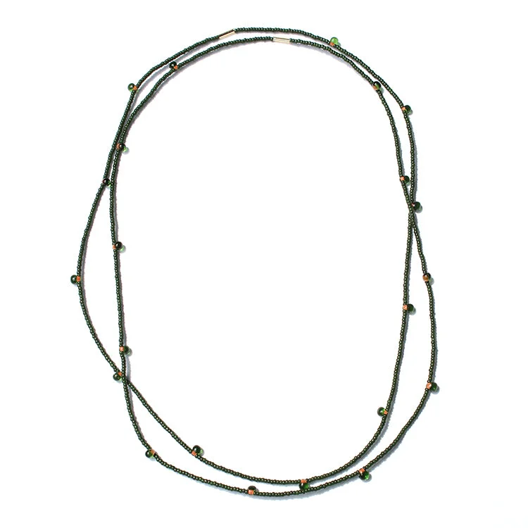 Customized Silver Jewelry For Unique Style Candy Chokers / Set of 2 / Olive
