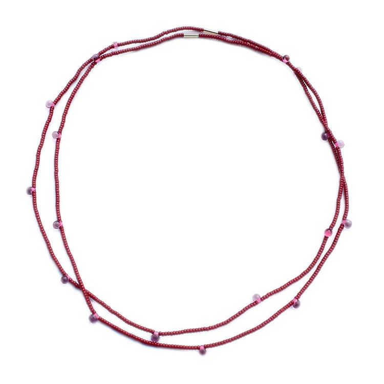Upgrade Your Collection With Our Limited-Time Jewelry Sale Candy Chokers / Set of 2 / Ruby