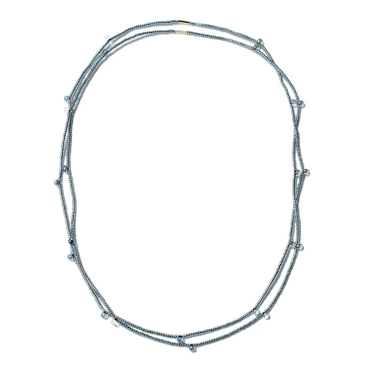 Trendy Minimalist Jewelry For Everyday Wear Candy Chokers / Set of 2 / Silver
