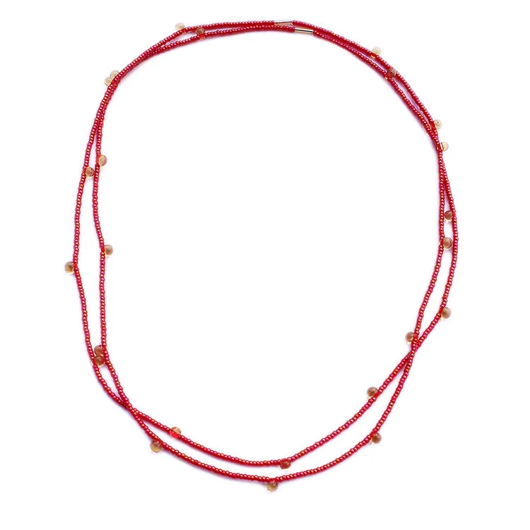 Big Savings On Your Favorite Jewelry Pieces Candy Chokers / Set of 2 / Tomato