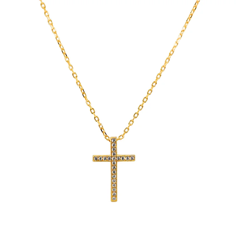 Stunning Jewelry Pieces At The Lowest Prices Ever "CELINA" Extra-Large Cross Pave CZ Necklace Stunning Jewelry Pieces At The Lowest Prices Ever "CELINA" Extra-Large Cross Pave CZ Necklace