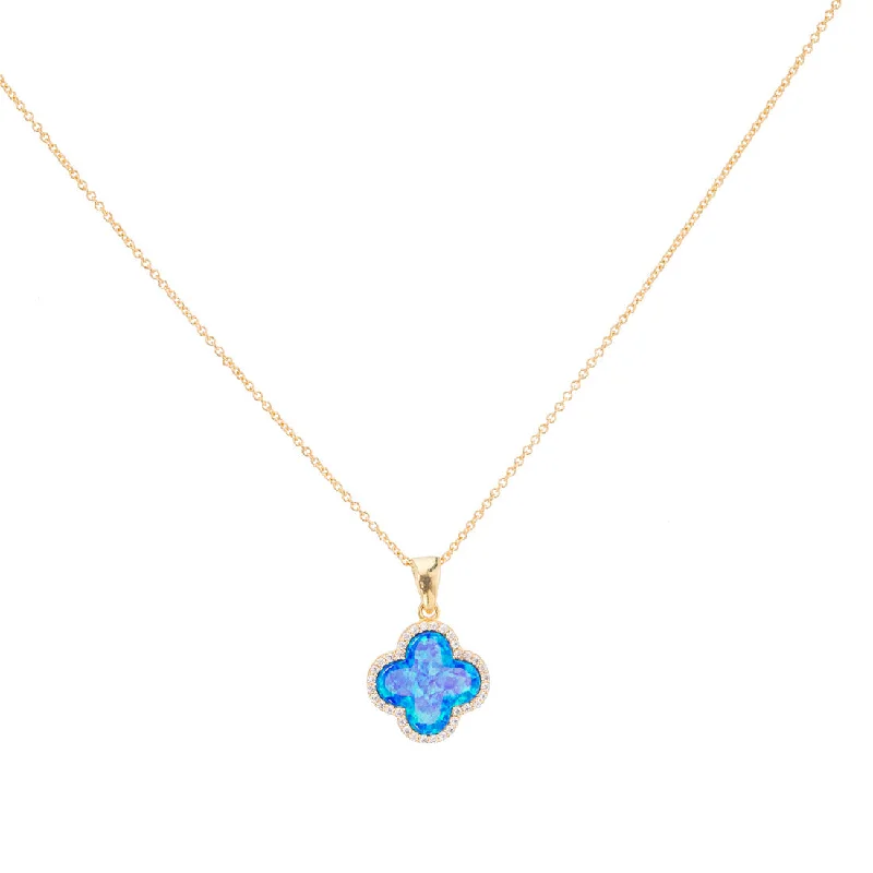 Don't Miss These Dazzling Jewelry Discounts bara boheme | CLOVER CZ PAVE NECKLACE - SMALL Don't Miss These Dazzling Jewelry Discounts bara boheme | CLOVER CZ PAVE NECKLACE - SMALL