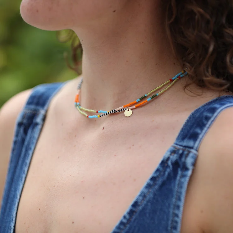 Must-Have Jewelry At Irresistible Discounts Coco Chokers set of 2 / Turquoise