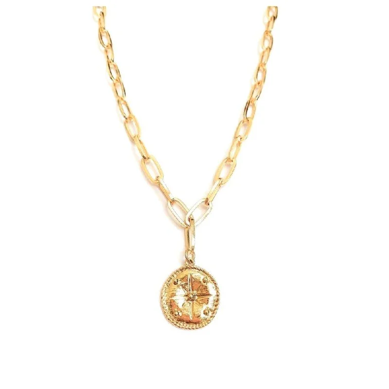 The Perfect Accessory For Less – Jewelry Sale Live Gold Compass Pendant Necklace