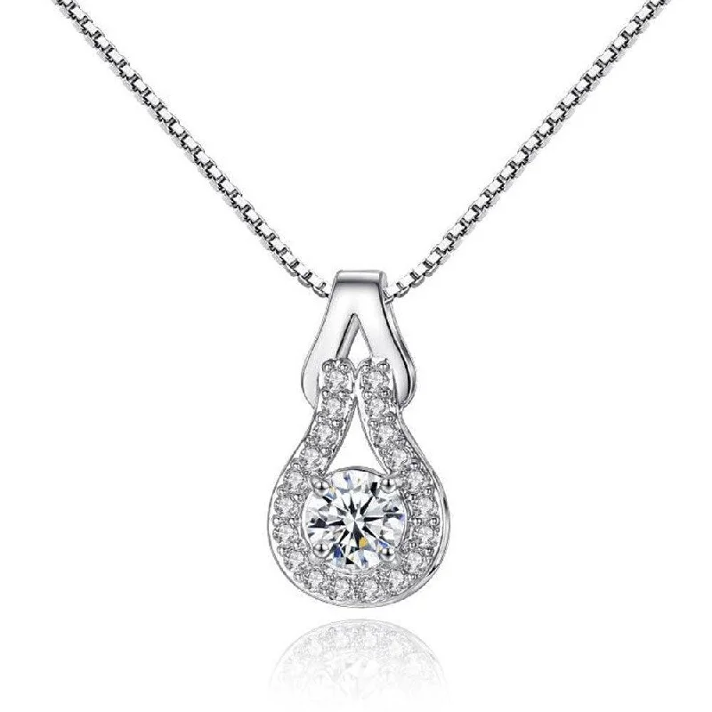 Exclusive Jewelry Offers – Shine For Less White Gold Crystal Infinity Pendant Necklace for Women Exclusive Jewelry Offers – Shine For Less White Gold Crystal Infinity Pendant Necklace for Women