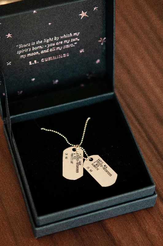 Elegant Rose Gold Jewelry For A Stylish Touch Customizable Military ID Necklace